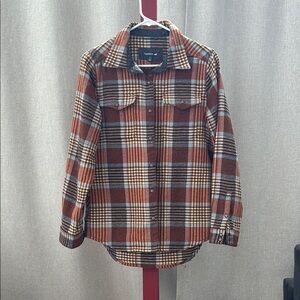 Toad & Co Plaid Button-Up Shirt Jacket